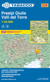 Wandelkaart Julische Alpen Blad 026 - Prealpi Giulie Valli del Torre (GPS)