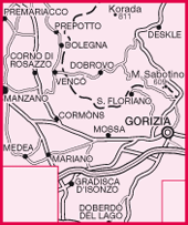 Wandelkaart Tabacco Blad 054 Collio-Brda-Gorizia (GPS)