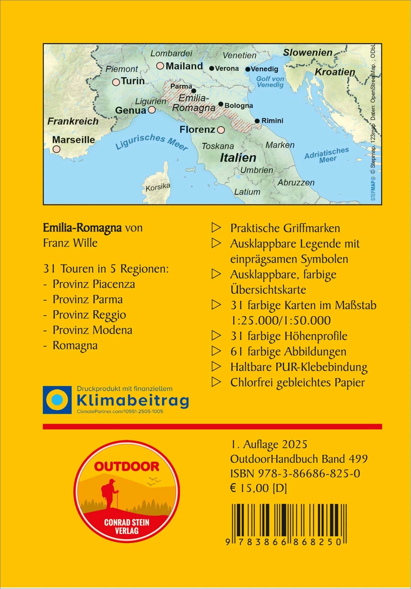 Wandelgids Emilia-Romagna 31 Tageswanderungen (499)