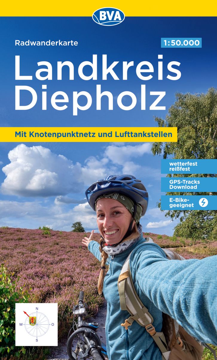 Fietskaart Landkreis Diepholz 1:50.000 (3.A 2025)