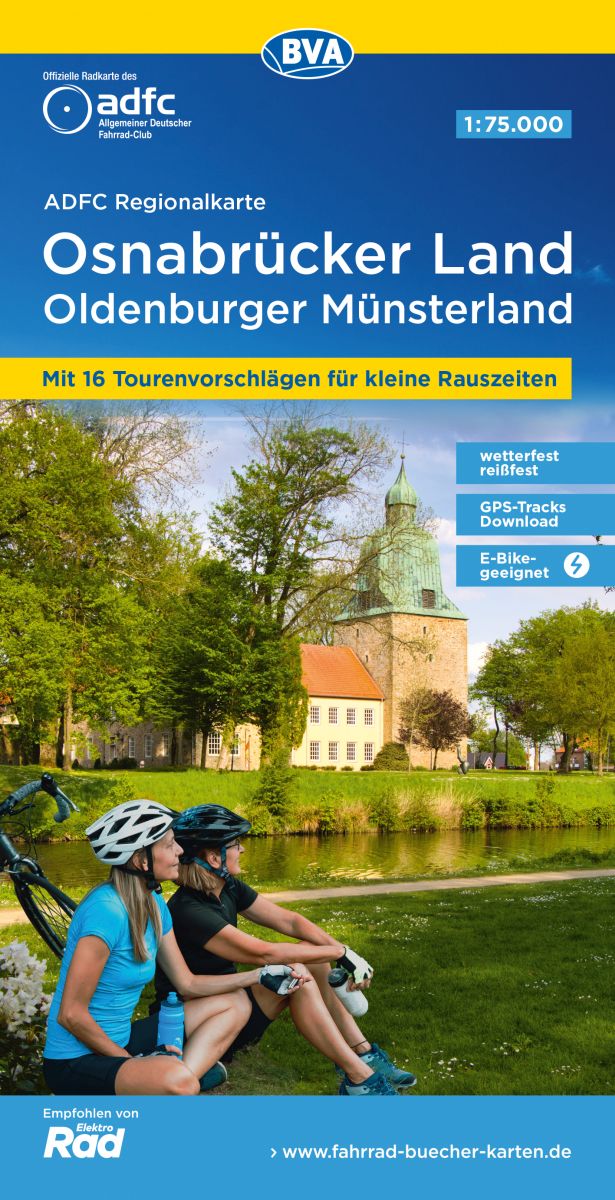ADFC-Regionalkarte Osnabrücker Land/Oldenburger Münsterland 1:75.000