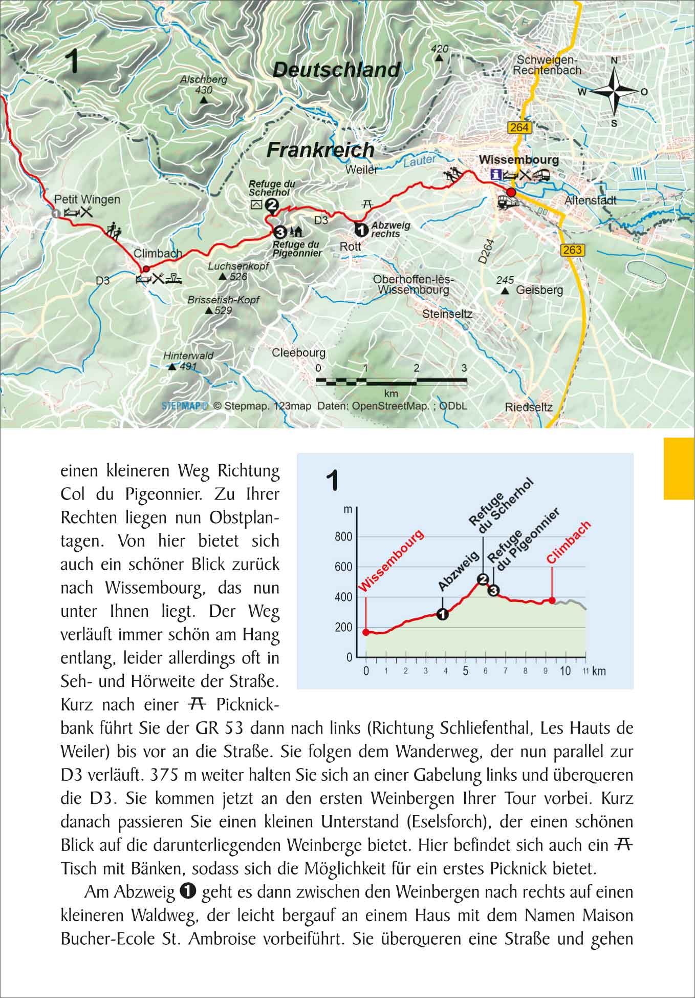 Wandelgids Frankreich: GR53/GR5 /Vogesendurchquerung 1.A 2025 (505)