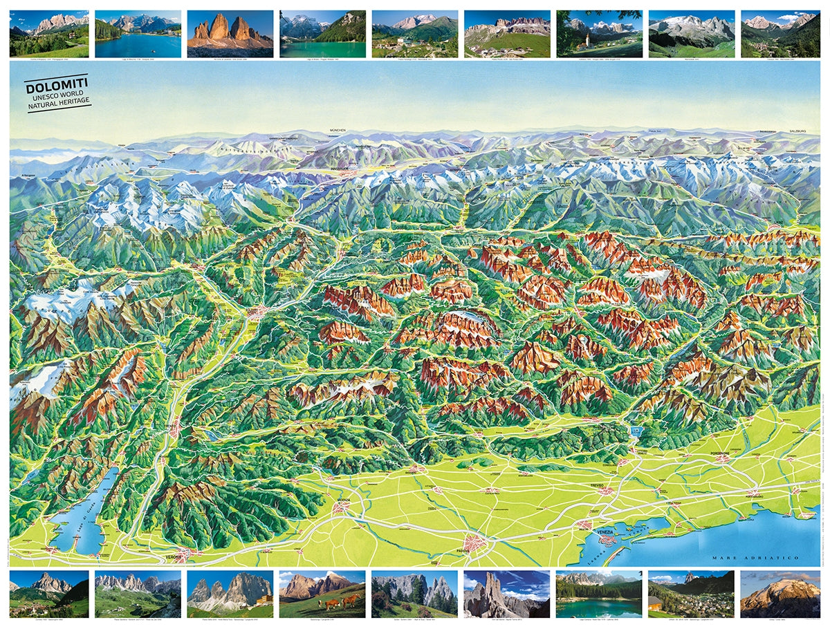 Wegenkaart SÃ¼dtirol / Alto Adige - Dolomiti  wegenkaart 1:150.000