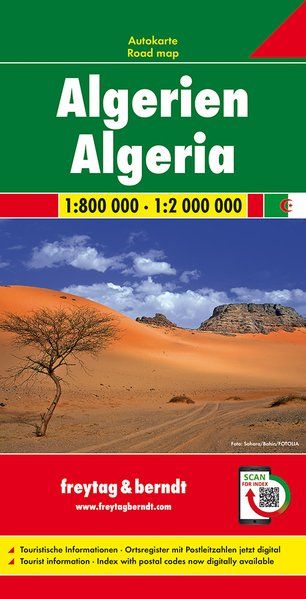 Wegenkaart Algeria 1:800.000/1:2m