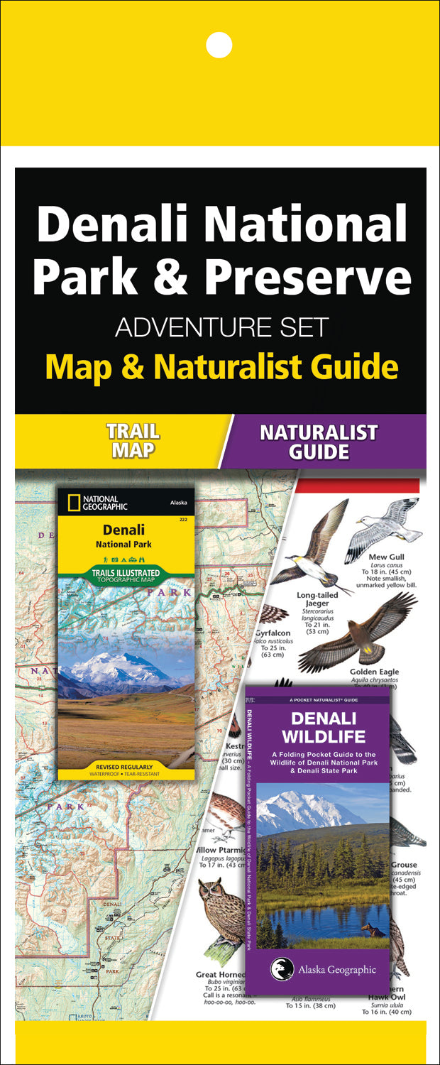 Denali National Park & Preserve Adventure Set (Map & Naturalist Guide)