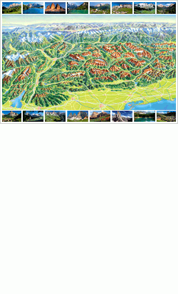 Panoramakaart Dolomiti-Tirolo