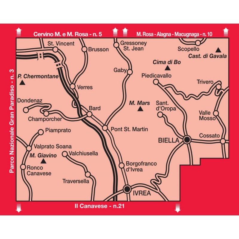 Blad 9 - Ivrea Biella e Valle d'Aosta