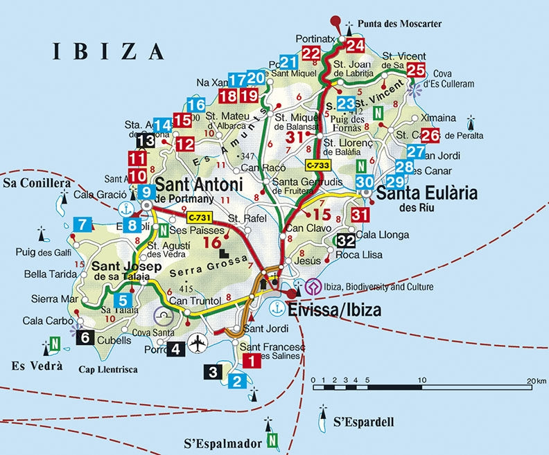 Rother WanderfÃ¼hrer Ibiza - 32 Touren (2.A 2016)