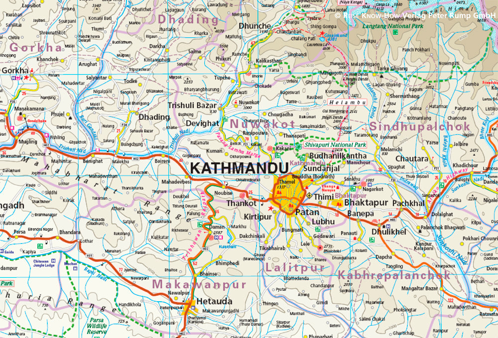 Landkaart Nepal 1:500.000  1.A 2020