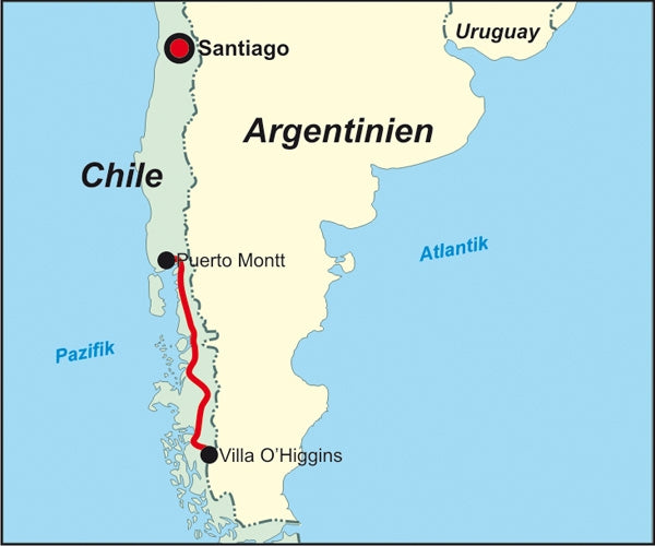 Fietsgids Chile: Carretera Austral (231) 1.A 2009
