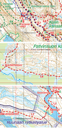 Outdoor Map Koli Ruunaa Patvinsuo Petkeljärvi 1:25.000 (2020)