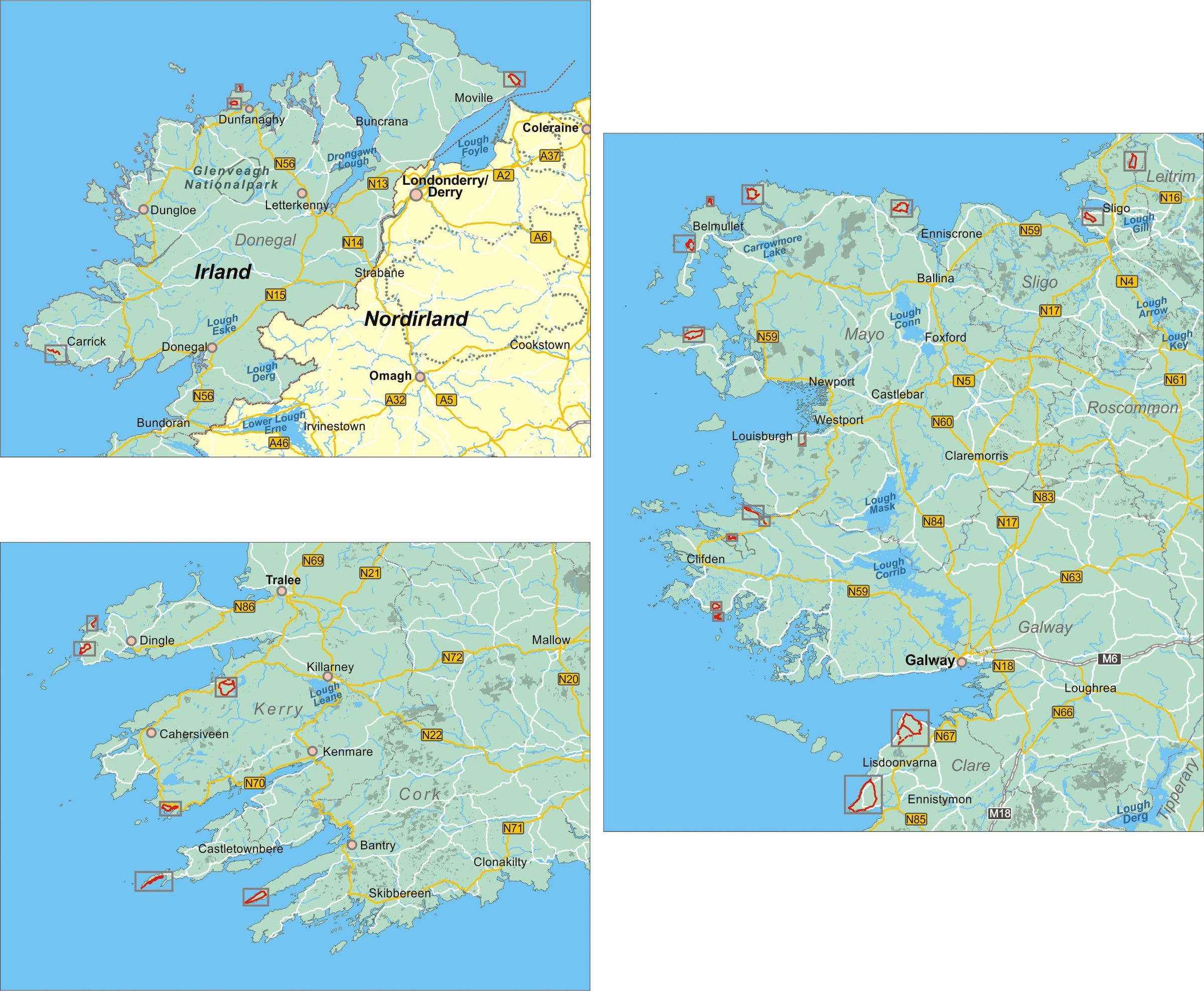 Wandelgids Irlands Westküste 24 Wanderungen (413) 1.A 2017