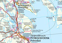 Wegenkaart Karelia«-Karjala 1:800.000