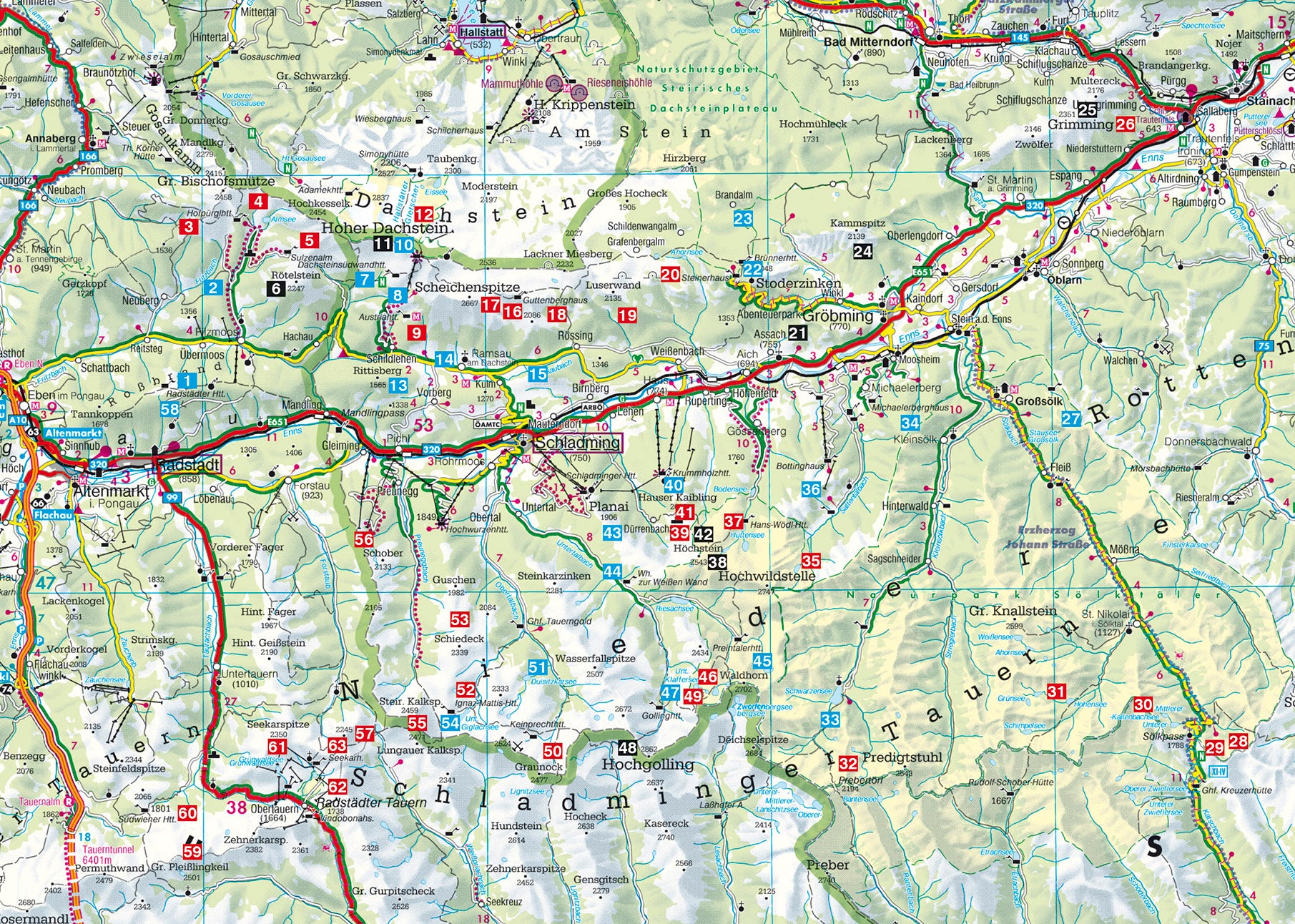 Rother Wanderführer Dachstein-Tauern Ost - 63 Touren (9.A 2015)