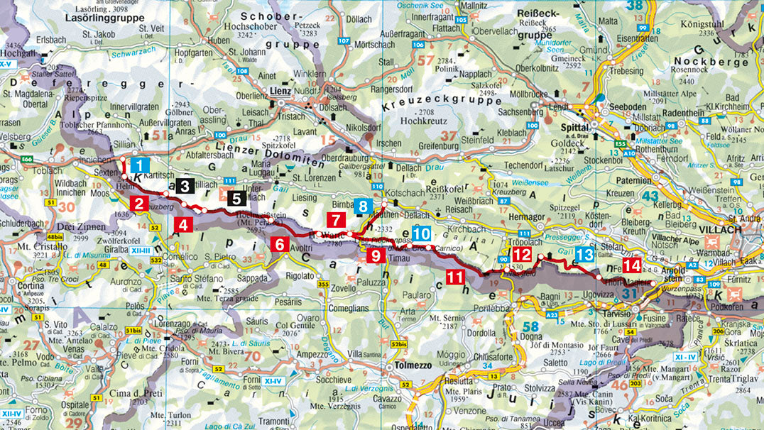 Rother Wanderführer Karnischer Höhenweg  (3.A 2016)
