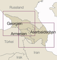 Wegenkaart Caucasus-Kaukasus 1:650.000 9.A 2018