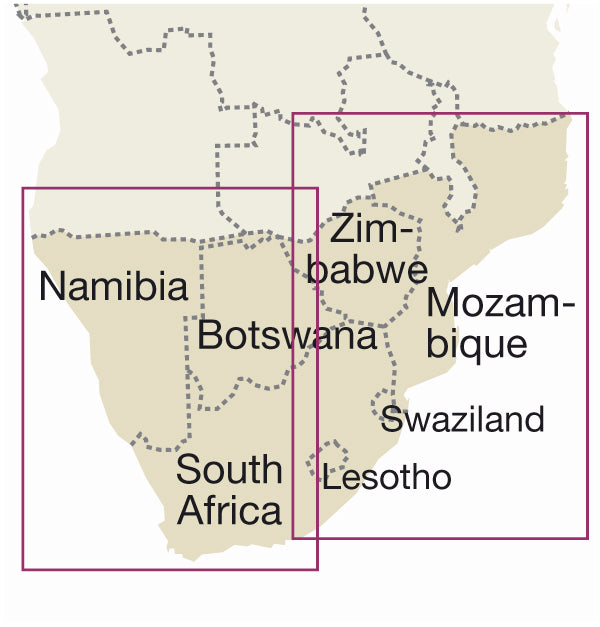 Wegenkaart Southern Africa - Zuidelijk Afrika 1:2,5m. 4.A 2020