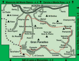 Hiking map Italian Alps Sheet 3 - PN Gran Paradiso 1:50,000