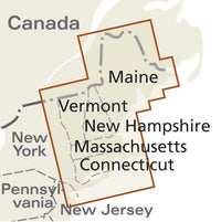 Landkaart USA-5 New England/Neuengland 1:600.000 4.A 2018