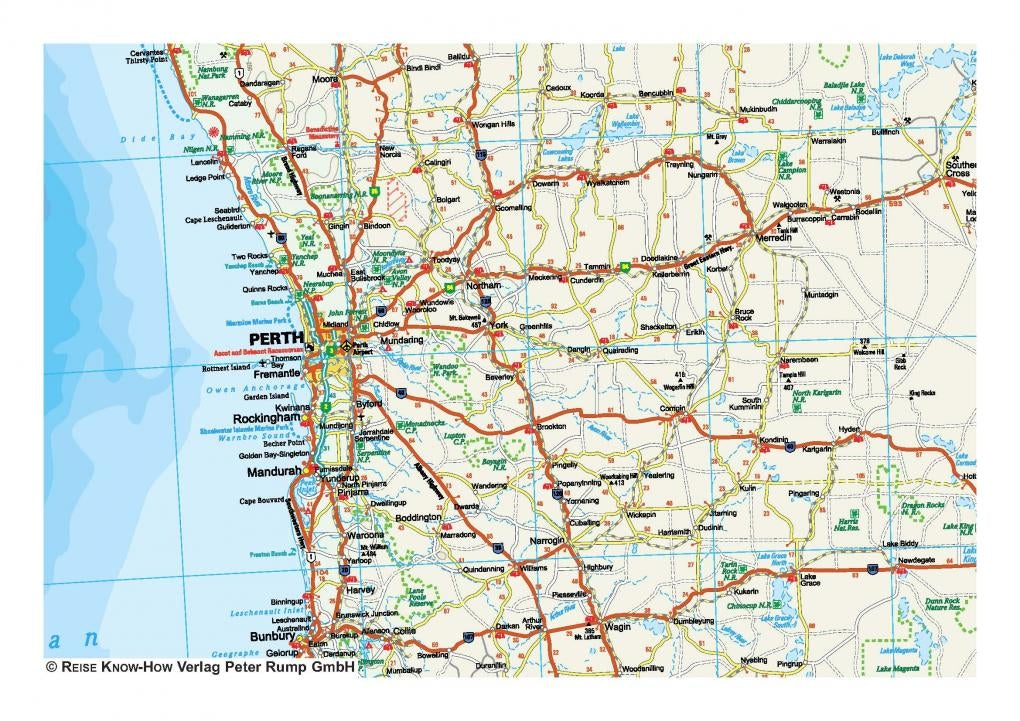 Landkaart Australia West 1:1 800.000  4.A 2025