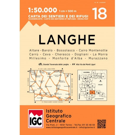 Blad 18 - Langhe 1:50.000
