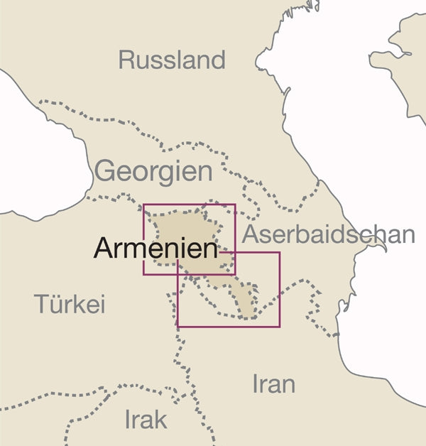 Wegenkaart Armenia-Armenien 1:250.000 5.A 2025