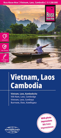 Wegenkaart Vietnam, Laos Cambodia 1:1,2mil.  7.A 2023