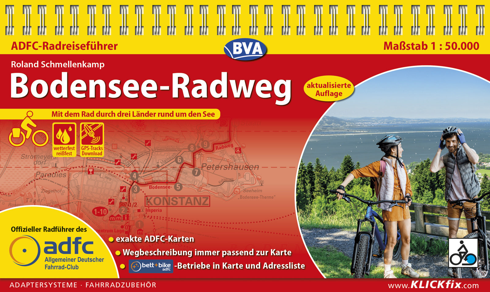 Fietsgids Bodensee-Radweg 1:50.000 (3.A 2024)