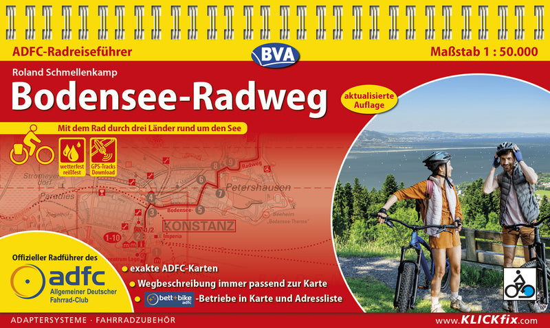 Fietsgids Bodensee-Radweg 1:50.000 (3.A 2024)