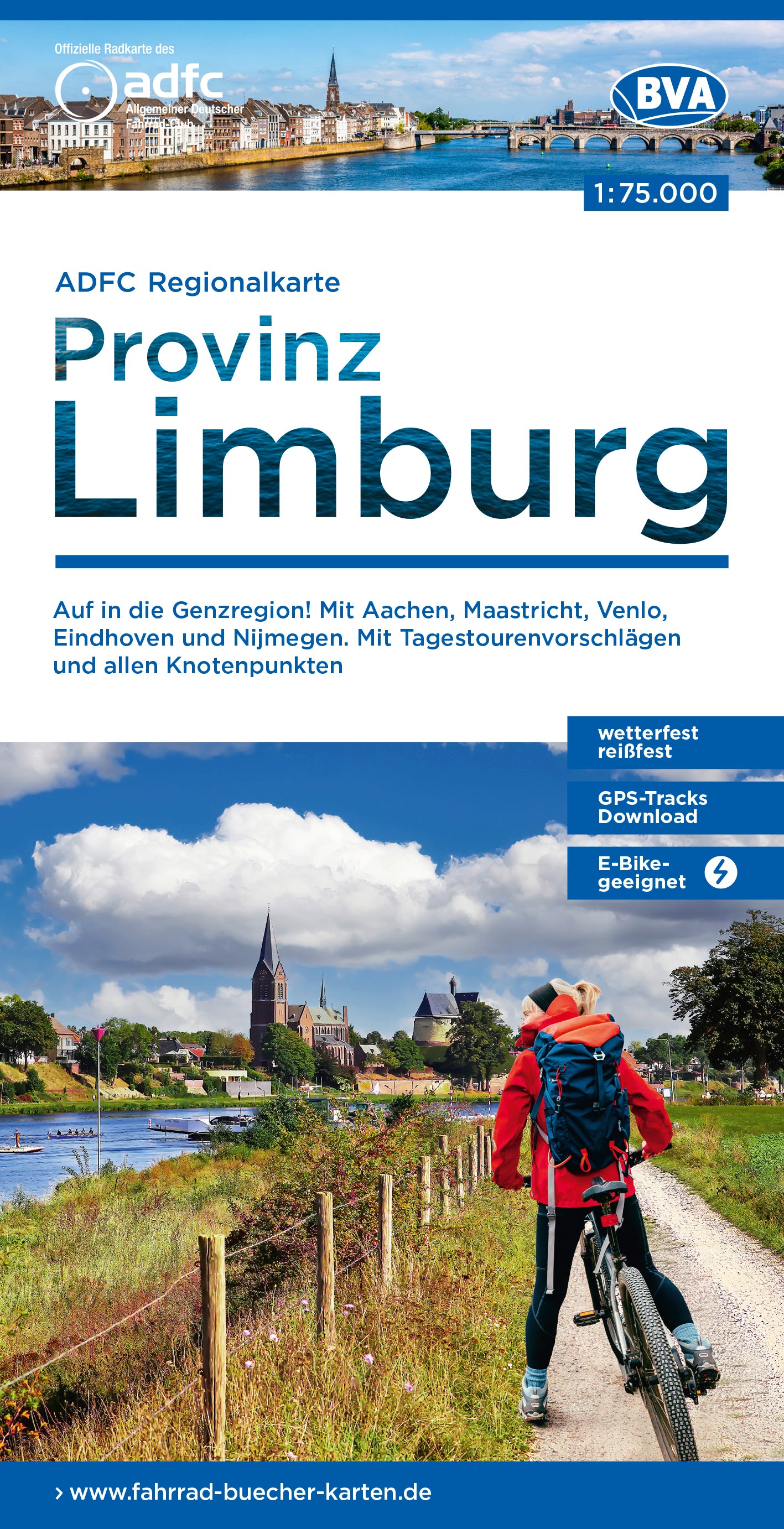 ADFC Regionalkarte Limburg 1:75.000  1.A 2024
