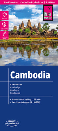 Wegenkaart Kambodscha/Cambodia 1:500.000 7.A 2024