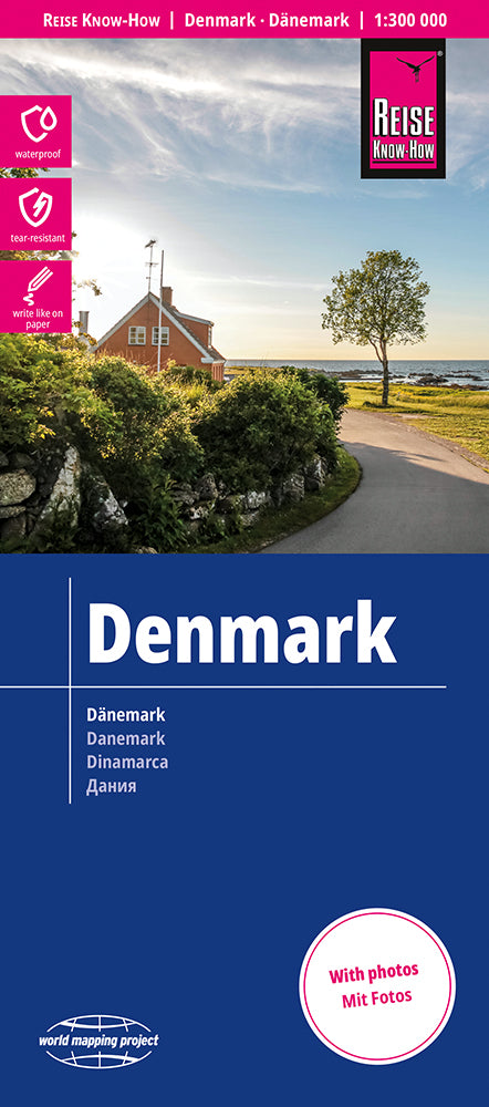 Landkaart Dänemark/Denmark/Denemarken 1:300.000 5.A 2024