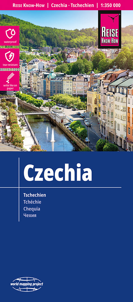 Wegenkaart Czechia/Tschechien 1:350.000  4.A 2024
