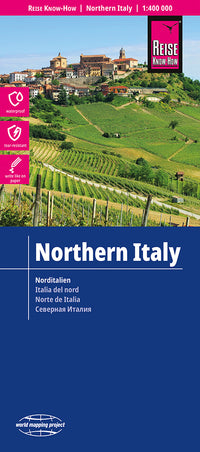 Wegenkaart Northern Italy 1:400.000 5.A 2024