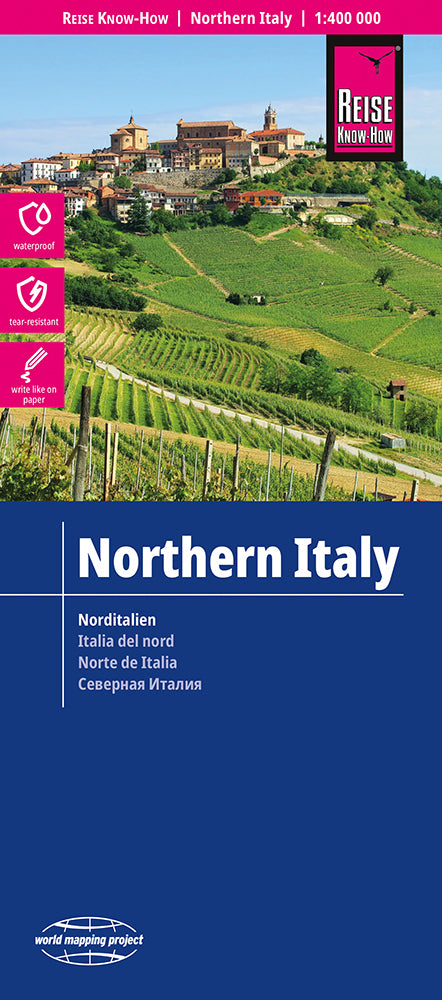 Wegenkaart Northern Italy 1:400.000 5.A 2024
