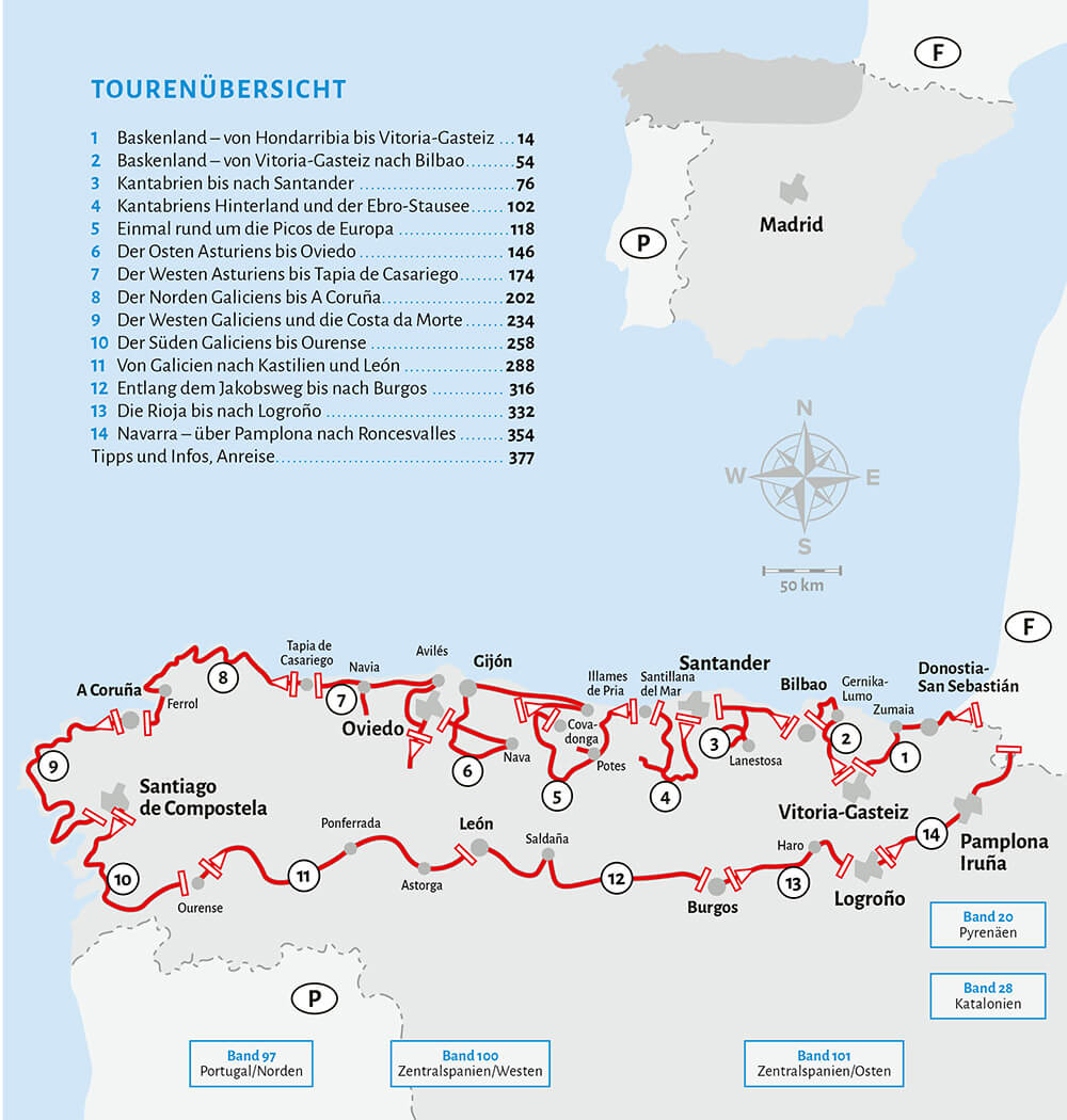 Campergids WoMo 2: Entdeckertouren mit dem Wohnmobil Nordspanien 10.A 2025