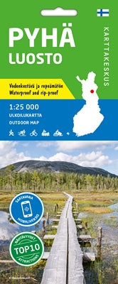 Oudoor Map PyhÃ¤-Luosto ulkoilukartta, 1:50.000 (2020)