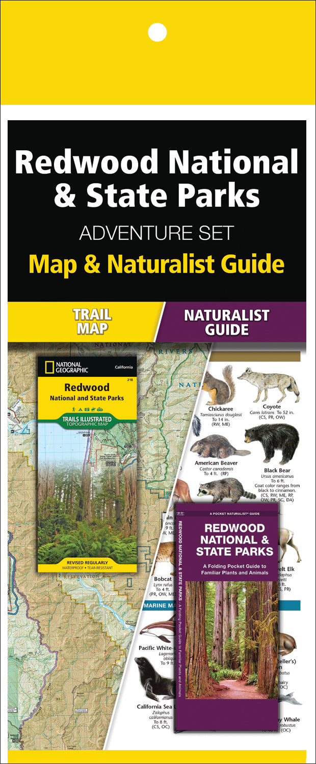 Redwood National & State Parks Adventure Set (Map & Naturalist Guide)