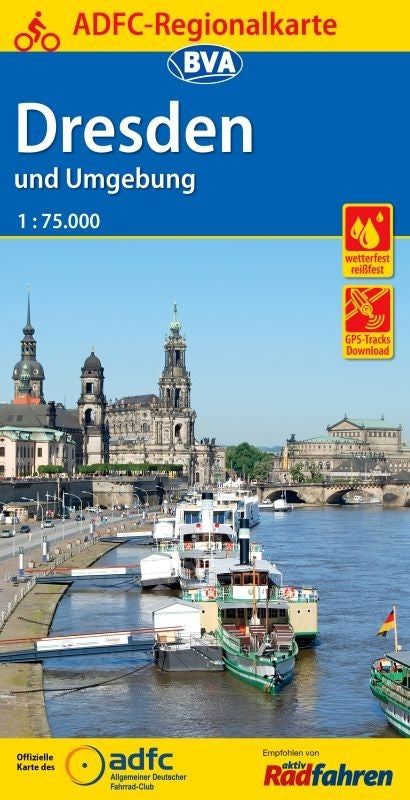 Fietskaart BVA-ADFC Regionalkarte Dresden und Umgebung 1:75.000 (6.A 2018)