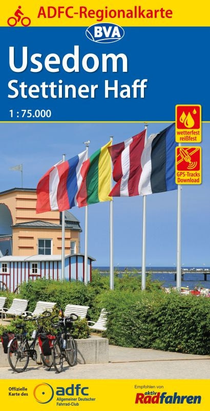 BVA-ADFC Regionalkarte Usedom - Stettiner Haff 1:75.000 (3.A 2018)