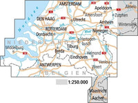 Fietskaart ADFC Radtourenkarte NL2 Niederlande Süd 1:150.000 (2025)