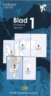 Svalbard Sørvest 1:250.000 (Blad 1)
