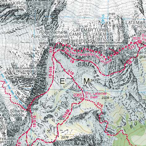 Wandelkaart Dolomiten Blad 014 - Val di Fiemme