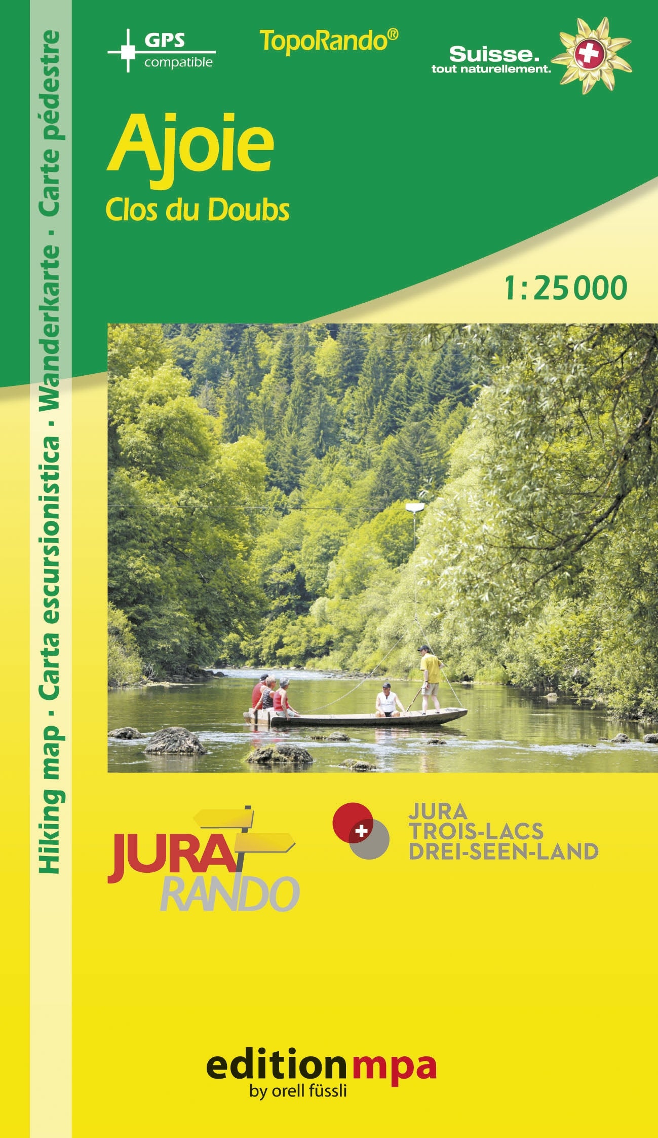 TopoRando Ajoie Clos du Doubs 1:25,000