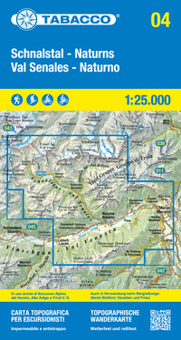 Wandelkaart Dolomiten Blad 04 - Val Senales-Naturno (GPS) 2026