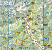Wandelkaart Dolomiten Blad 011 - Meran und Umgebung 1:25.000