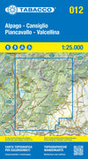 Wandelkaart Dolomiten Blad 012 - Alpago - Cansiglio 1:25.000