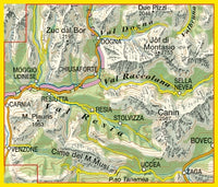 Julian Alps hiking map Sheet 027 - Canìn-Val Resia Parco Naturale Prealpi Giulie (GPS)
