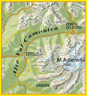 Hiking map Dolomiten Blad 079 Alta Val Camonica Edolo-Adamello 1:25,000