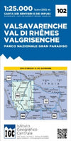 Hiking map Italian Alps Sheet 102 - Valsavarenche 1:25,000